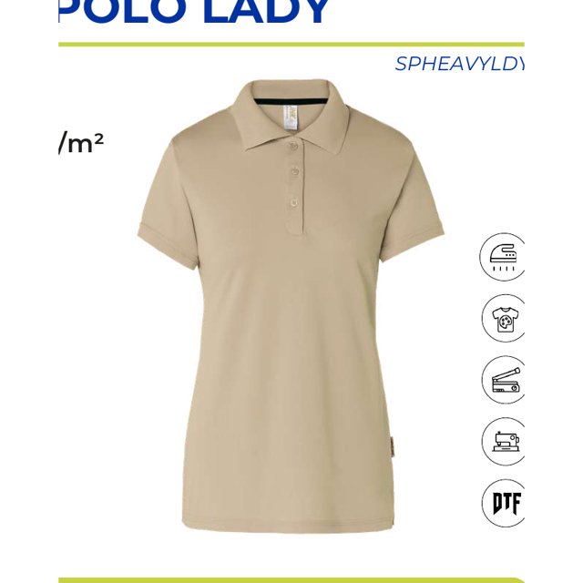 Polo Heavy Piqué Polo Lady