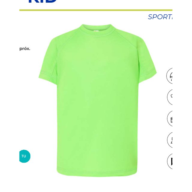 Playera deportiva Sport T-Shirt Kid