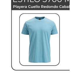 Playera cuello redondo caballero
