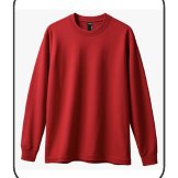 Playera combed cuello redondo unisex (manga larga)