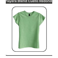 Playera blend cuello redondo dama
