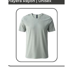 Playera rayón unisex