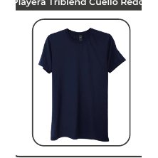 Playera triblend cuello redondo caballero