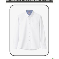 Camisa gabardina manga larga dama