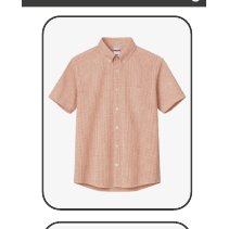 Camisa de cuadros manga corta caballero