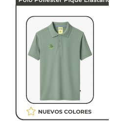 Polo poliéster piqué elastano caballero/dama